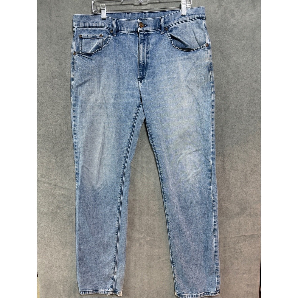 Mott & Bow Jeans Mens Fits 38x34 Blue Slim Bens Fit Stretch Denim 5 Pocket READ